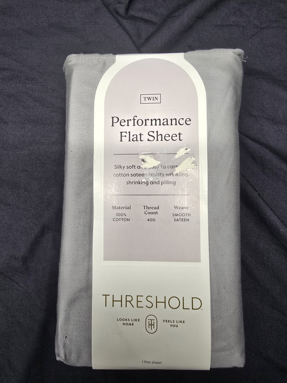 Threshold Performance Flat Sheet - Light Gray